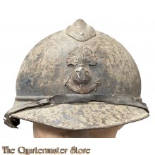 France - casque Adrian modèle 1915 - Troupes Coloniales, camouflage