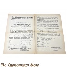 Bonaanwijzing  Distributiekring  Amersfoort no 429 week van  10  t/m 16 December 1944