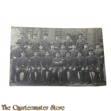 Postkarte / Studio photo 1916  Deutsche Soldaten mit Schirmmutzen