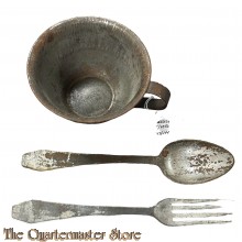 France - WW1 BTS cup spoon and fork (Muslim) 