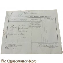Extract uit het stamboek der Officieren Koloniaal Werf Depot 1861 Willem Johannes Stephanus Bresjer 