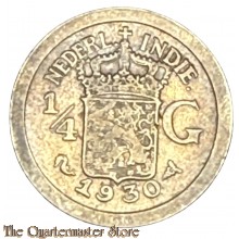 Coin - Nederlands Indië 1/4 Gulden 1930