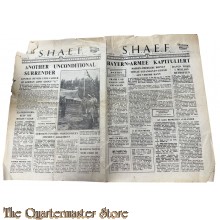 Flugblatt S.H.A.E.F. (Supreme Headquarters Allied Expeditionary Force) Fallschirm-Ausgabe van 6 mei 1945