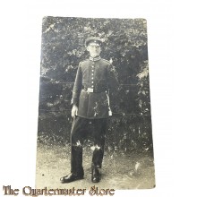 Postkarte 1914-1918 photo Soldat mit Seitengewehr