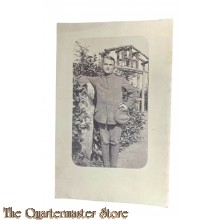 Postkarte/ Photo 1918, Deutscher Soldat im Felde