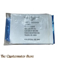 US AF Poncho, emergency ; Air Crew PVC with hood 