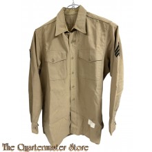 US Army Shirt Man’s Wool Tropical 1970s (badged)