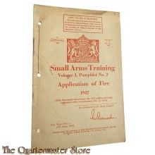 Manual small arms training Pamphlet no 2 vol 1 Application of Fire 1942
