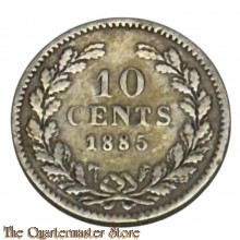 Coin - 1885 10 cents Nederland Willem III