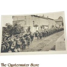 (Feld)postkarte 1916 Infanterie Leibregiment auf dem Marsch durch Blamont