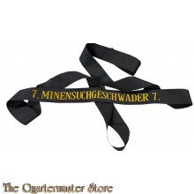 Mutzenband Bundesmarine 7. Minensuchgeschwader 7. 