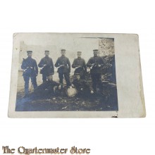 Postkarte/Studio photo 1914-18 Deutsche Militair Muzikanten 