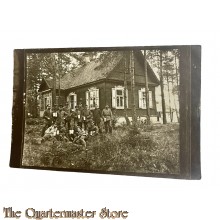Postkarte/Studio photo 1918 Deutsche Soldaten in Russland 