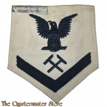 US Navy white rating badge Shipfitter 
