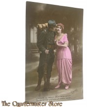 France -  WW1 postcard d'espère, au retour, vous redemander De me laisser prendre un autre baiser.