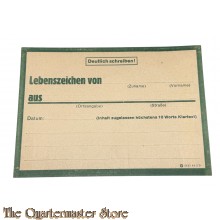WK2  briefkarte Lebenszeichen