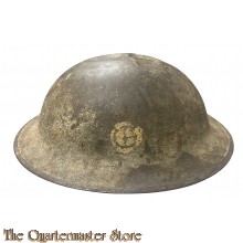 M1917  Steel Helmet  US Army 17 Co 110 Engineers 35th Division named !