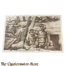 Postkarte 1916 German soldiers with gasmasks