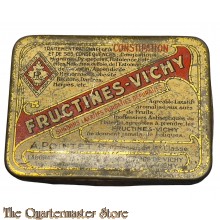 France - pre 1940 Tin Fructines Vichy Bonbons Laxatifs 