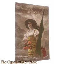 France - Postcard En Guerre , Jusqu'a la Victoire on le brandira AVienne, a Berlin sur il flotera