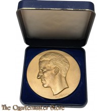 Penning Belgium, Kingdom, Bronze Medal, King Baudouin, ND Elström (boxed)