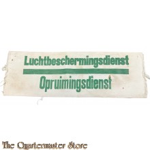 Mouwband Luchtbescherming Opruimingsdienst WW2   (Brassard Dutch Air Raid 40-45 )