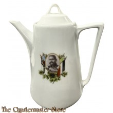 WK1 Porzelan Kaffee Kanne Hindenburg (WW1 German China coffee pot Hindenburg) 