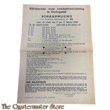 Bonaanwijzing Amersfoort Distributiekring No 429 week van 11 t/m 17 maart 1945 