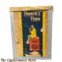 Pre 1940 Houten voorraad doos Thuere thee uit Utrecht