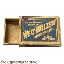 Schachtel Streichholzer Weltholzer WW2 (Matches Weltholzer WW2)