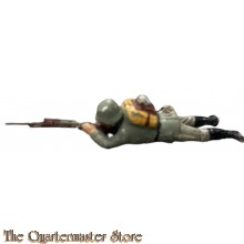Wehrmacht Liegender Soldat schiessend Elastolin (German lying soldier shooting WW2)