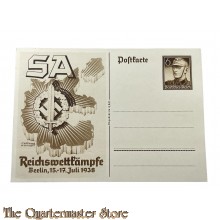 Postkarte SA Reichswettkampfe Berlin 15-17 Juli 1938