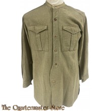 WW2 Shirt khaki flannel Collarless shirt EM/NCO 
