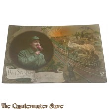 France - 1917 Postcard Bon Souvenir