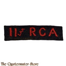 Shoulder flash 11 Light Anti Aircraft , Royal Canadian Artillery,  11 LAA RCA