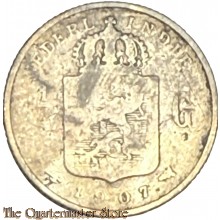 Coin - Nederlands Indië 1/4 Gulden 1907