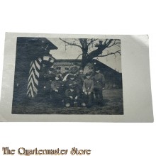 (Feld)postkarte 1918 Gruppe  Deutsche Soldaten Frankfurt