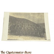 Photo 1918 Gruppe Deutsche Soldaten an die Front