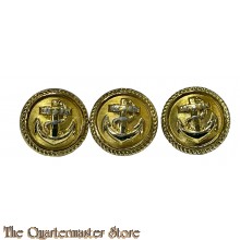 3x Knopfe Kriegsmarine 21 mm (3x KM buttons  21 mm)