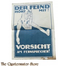 WK1 Poster Der Feind Hört Mit! [The Enemy Listens Too!]