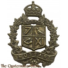 Cap badge 7/11 hussars canada WW2