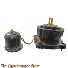 WH Stecker fur Radio/Sender (WH Radio related bakelite plug)