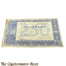 Zilverbon 2.50 gulden 1938 (Banknote 2.50 Guilder 1938)