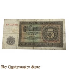 Banknote Funf Mark 1948
