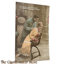 France - Postcard WW1 Laisse moi lire du fond de tres beaux