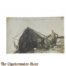 Photo 1914 group of dutch soldiers in front of Tent