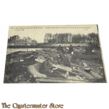 (Feld) Postkarte 1916 Soldats dans leurs tranchées sur les bords de l'Yser (Belgique)