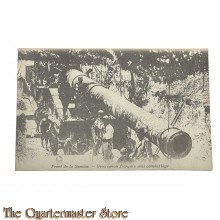 France - Postcard 1914 Front de la Somme Gros Canon Francais sous camouflage 