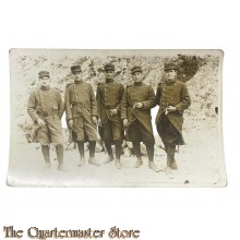France - Postcard 1915 5 Soldiers posing 