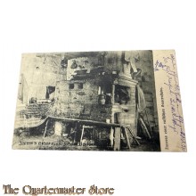 Postkarte 1916 Inneres eine Russischen Bauernstube 35. Res Div